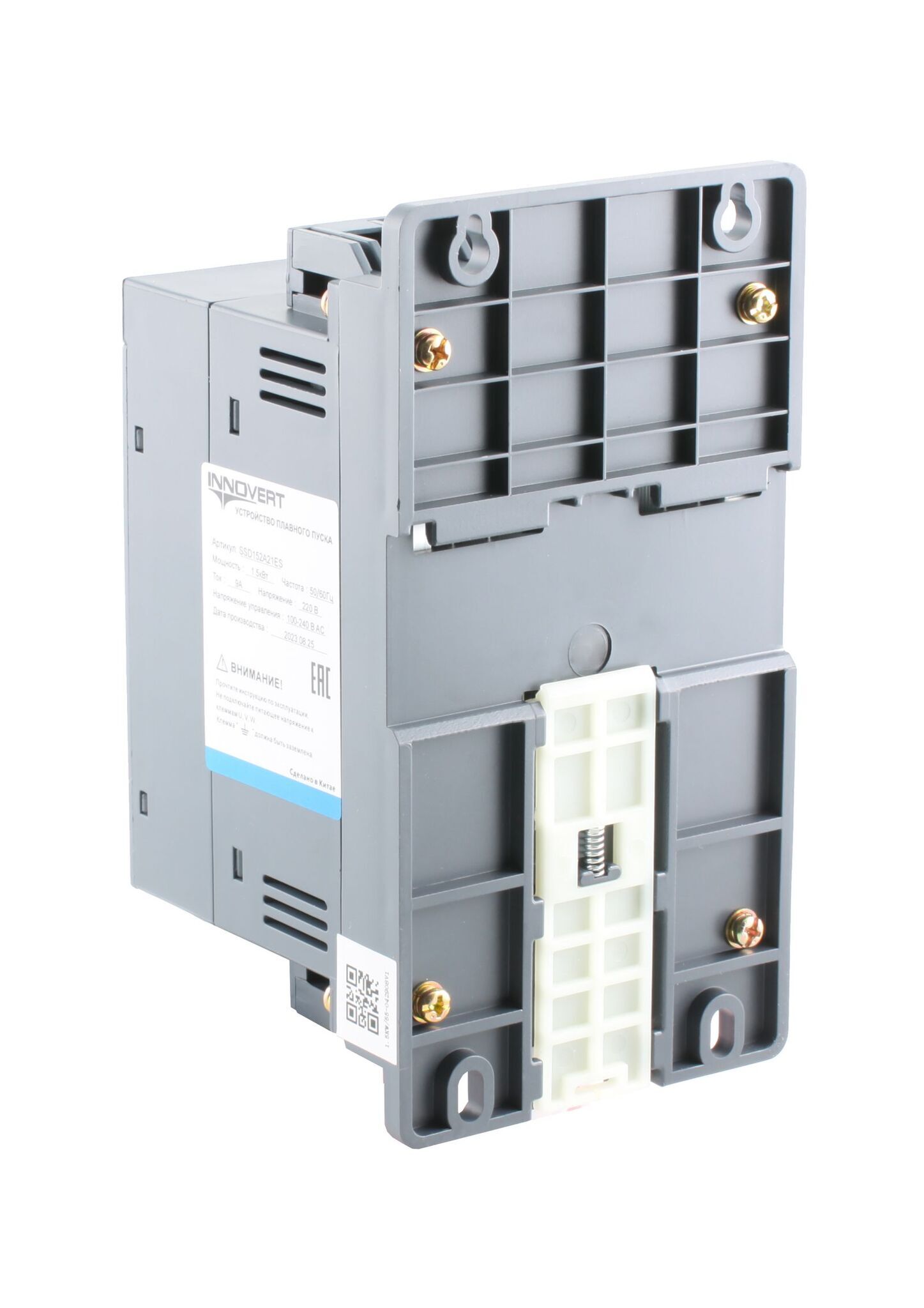 Устройство плавного пуска INNOVERT SSD402A21E, 4кВт, 220В, 20А Устройство плавного пуска INNOVERT SSD402A21E, 4кВт, 220В, 20А