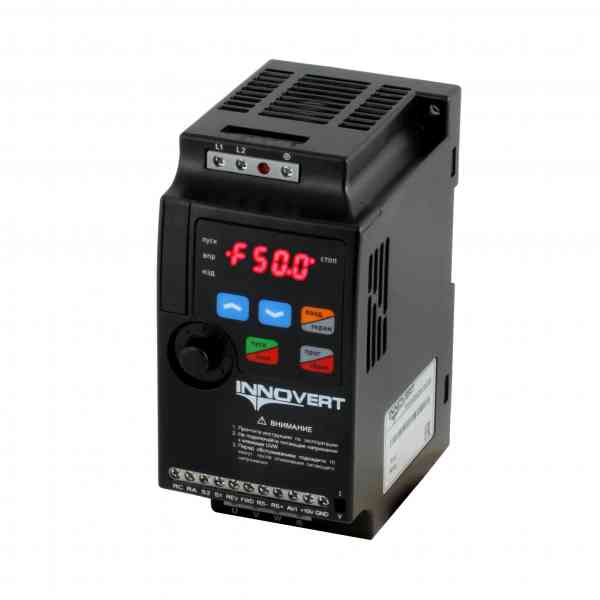 Преобразователь частоты INNOVERT VENT IVD751A21E, 0,75кВт, 220В, 5А Преобразователь частоты INNOVERT VENT IVD751A21E, 0,75кВт, 220В, 5А