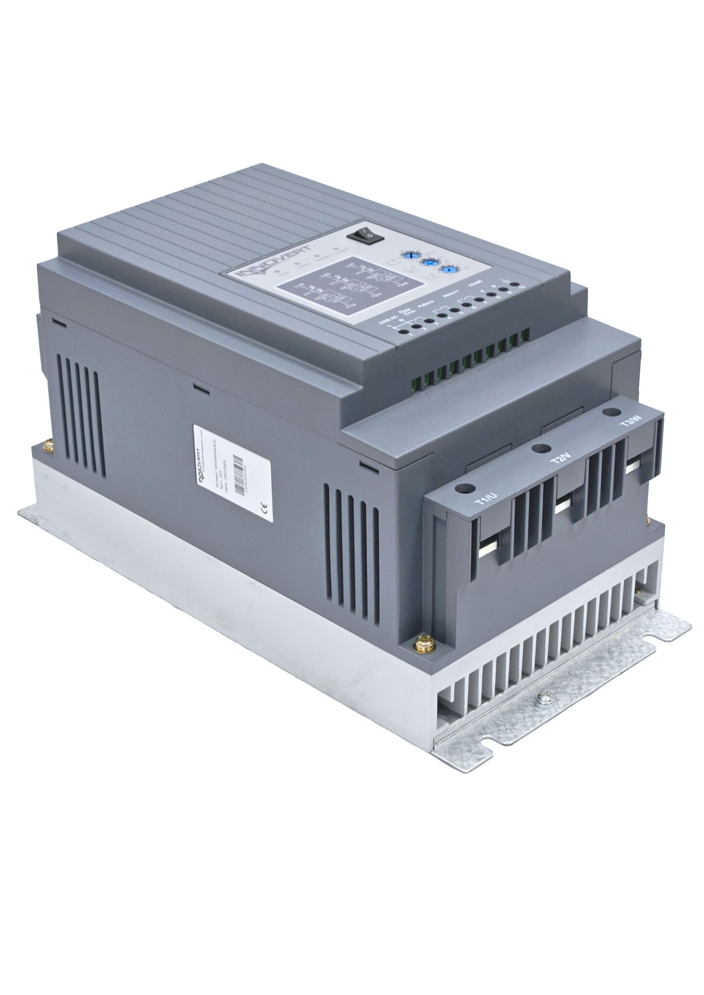 Устройство плавного пуска с кнопкой INNOVERT SSD553A43ES, 110А, питание управления 220В, RS-485 Устройство плавного пуска с кнопкой INNOVERT SSD553A43ES, 110А, питание управления 220В, RS-485